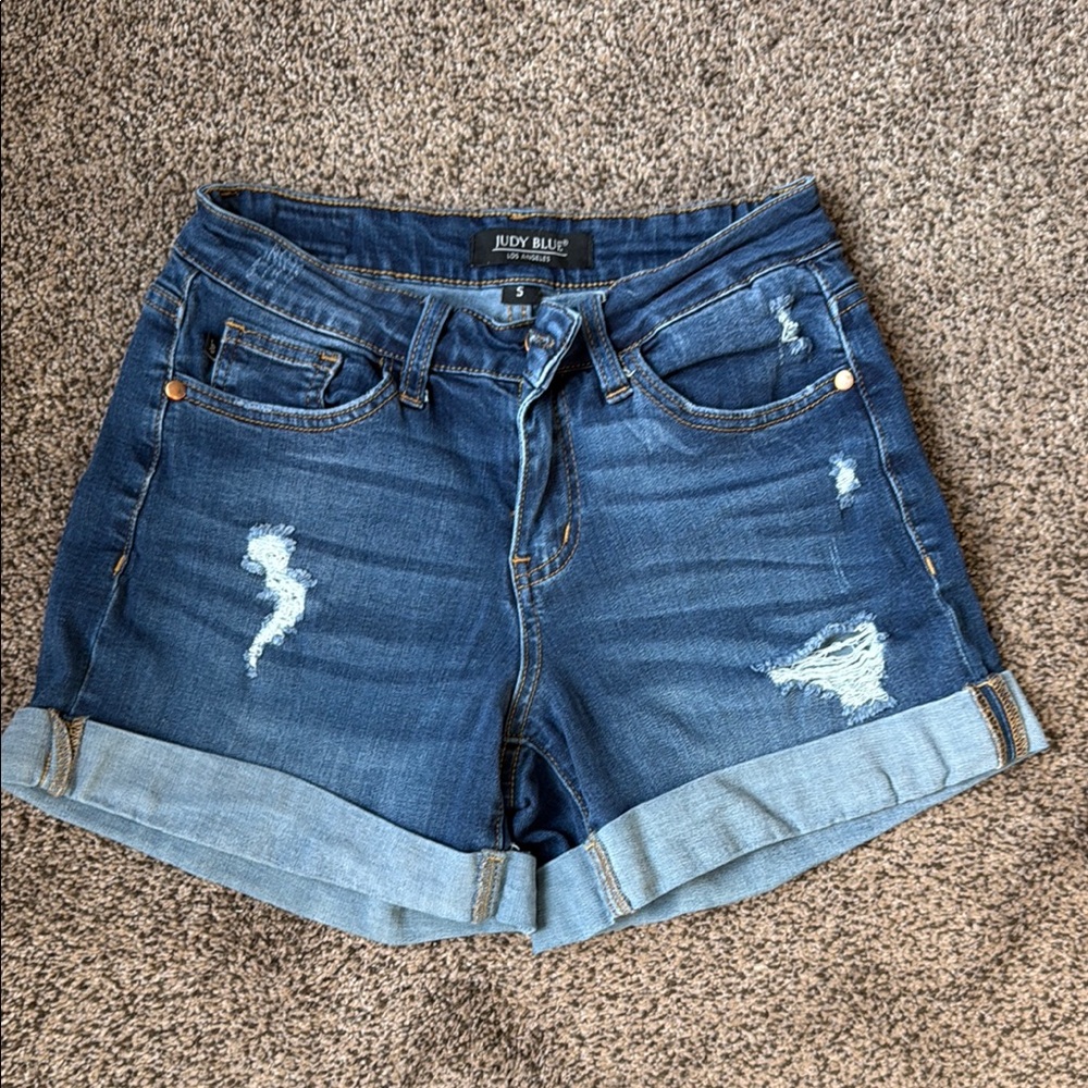 Judy Blue Dark Blue Jean Shorts